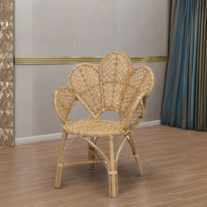 Fauteuil modulaire capitonné CV Craftindo Rose - Chaise de loisirs moderne en rotin avec pieds en bois pour salon et bureau - Product Image 6