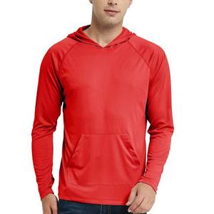 Pull à manches longues UPF 50 à séchage rapide pour hommes Chemise de protection contre les éruptions cutanées en polyester léger avec capuche respirante Séchage rapide - Product Image 6