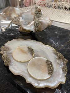 ถาดเสิร์ฟอีพ็อกซี่เรซินทำมือสำหรับตกแต่งบ้านร้านอาหารโรงแรม - Product Image 4