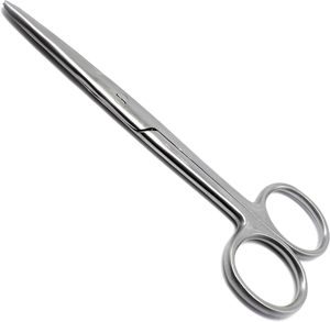 Ciseaux chirurgicaux en acier inoxydable avec lame droite incurvée Ciseaux de netteté pour pansement manuel - Product Image 1
