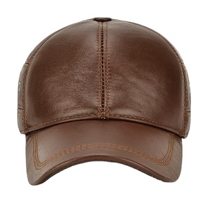 Casquette de baseball sportive imperméable et chaude pour homme, nouveau style, en PU avec protection d'oreille réglable pour les activités de plein air - Product Image 1