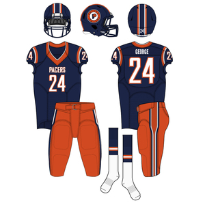 Ensemble uniforme de football américain Pacers pour homme – Maillot sans manches, pantalon, casque, sergé, anti-humidité, style ajusté, sublimation - Product Image 3
