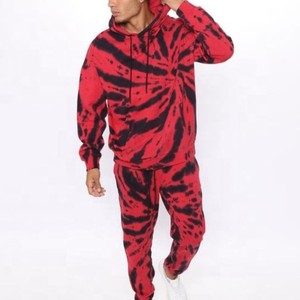 OEM barato en blanco de moda Tie Dye chándal de calidad superior totalmente personalizado tendencia Tie Dye chándal con peso ligero - Product Image 2