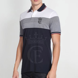 2025, los polos más vendidos para hombre, diseño personalizado, ropa informal transpirable de secado rápido, tela de punto con patrón sólido - Product Image 2