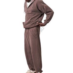 Chándales Deportivos de Invierno para Hombre 2026, Cómodos, Lavados al Ácido, con Capucha y Cremallera, Transpirables, Chándales Lavados al Ácido al por Mayor - Product Image 2