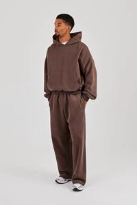 Ensemble de survêtement unisexe surdimensionné, streetwear décontracté, jogging tendance, tenue de sport, entraînement en salle de sport, ensemble deux pièces, personnalisé, minimaliste - Product Image 3