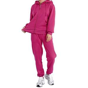 Ensemble à capuche pour femmes recadrée haut court personnalisé survêtement blanc Jogging une pièce costume grande taille combinaison survêtements pour femmes - Product Image 3