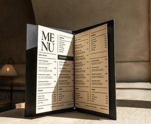 Cubierta de Menú de Cuero PU DIVRIS DRL-111 con Anillas Metálicas para Restaurantes y Hoteles, Tamaño Personalizable, Capacidad para Múltiples Páginas, con Cordón - Product Image 4