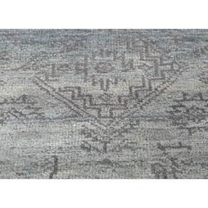Tapis en laine géométrique bleu Savana 9x12, motif puzzle rectangulaire, pour entrée de maison, pour adolescents, noué à la main, épaisseur 10 mm, modèle LCARM-13 - Product Image 3