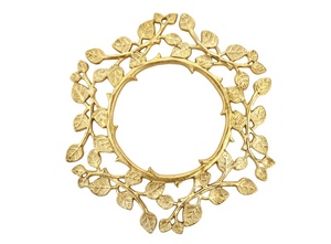 Napperon de décoration de plaque de chargeur en métal plaque de chargeur or mariages table chargeur sous-verres décoration - Product Image 4