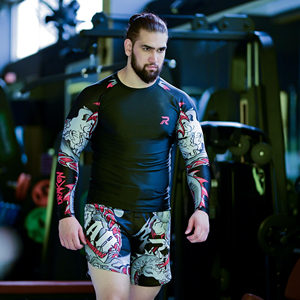 2023 venta al por mayor Rashguard camisa de manga larga sol protección UV manga larga Rash Guard para hombres - Product Image 5