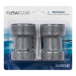 Adaptateur de tuyau ondulé pour piscine, 2 pièces, 32-38mm, pour outils et accessoires de piscine, modèle 58236 - Product Image 2