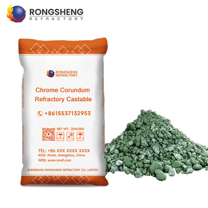 Hiệu suất cao nguyên khối vật liệu chịu lửa đúc chrome Corundum castable unshaped vật liệu chịu lửa cho Lò Luyện thép - Product Image 1