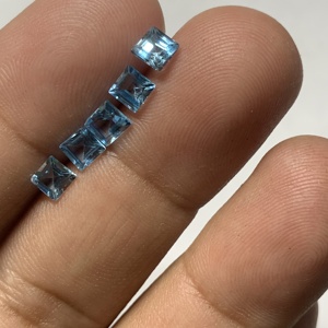 Alta calidad 1ct para Topacio Azul suizo, corte ovalado, suelta facetada piedra preciosa, piedra Natural, pera cuadrada, certificado IGI para la fabricación de joyas - Product Image 6