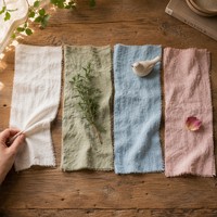 Voilage irrégulier en lin et coton, doux et froissé, avec plis froncés coréens, rideau de fenêtre intégré pour salon, chambre et studio
