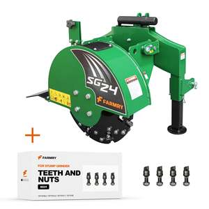 เครื่องบดตอเพลาพีโตแบบ3จุดของฟาร์ม34ฟันคาร์ไบด์ CAT.1การยึดอย่างรวดเร็ว540รอบต่อนาทีสำหรับรถแทรกเตอร์15-45แรงม้ารวมถึงคลัตช์ใบ - Product Image 6