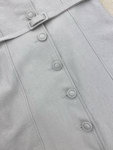 Precio al por mayor Vestidos de verano para mujer Bolsillos delanteros Vestido Rafael Notcher Tela de buena calidad Ropa de mujer Whiteant Vietnam - Product Image 6