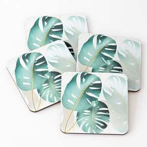 Dessous de verre en bois MDF avec impression en émail Ustensiles de cuisine personnalisés Vaisselle Tapis et tampons Dessous de verre modernes Cadeaux de pendaison de crémaillère - Product Image 4