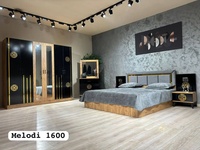 Ensemble de chambre à coucher moderne et élégant, style ferme/entrepôt, meubles en MDF durables pour la maison, le bureau et l'hôtel