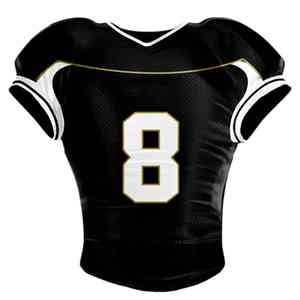 Maillot de football américain en matière douce, économique, OEM, 100% polyester, protection UV, impression par transfert, maillot de football américain - Product Image 1