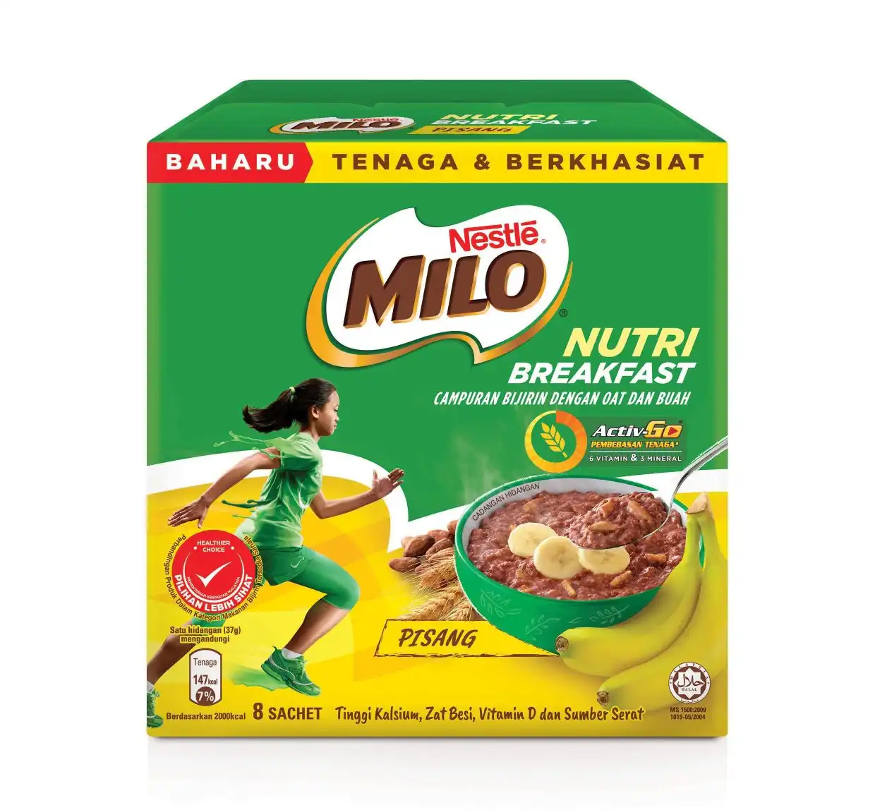Nestle Milo Poeder Originele Chocolate Malt Drinken Soft Pack 200G X 10 Packs-Dhl