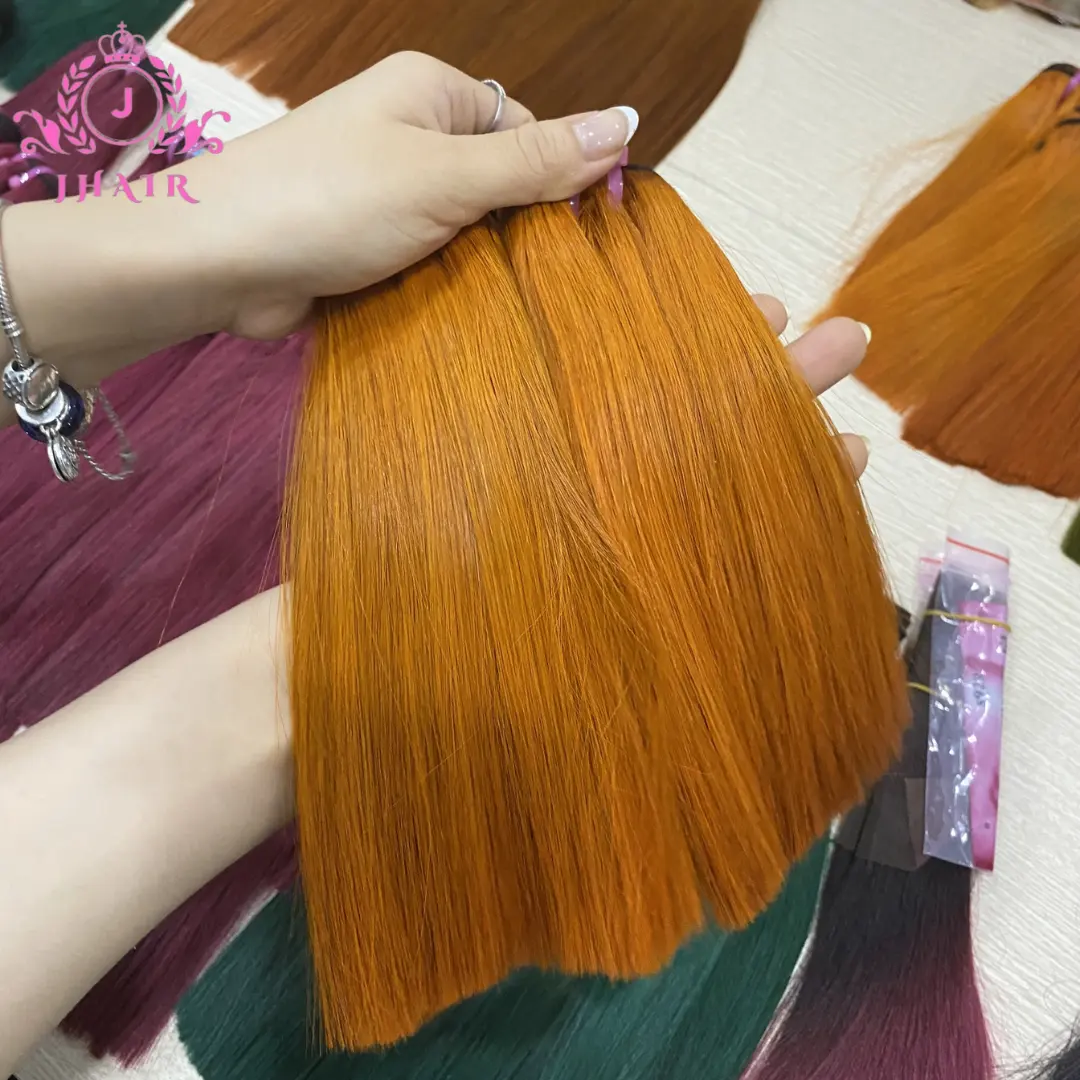 Wholesale Bone Straight Human Hair Bundles Cuticle Aligned Raw Weave Bundles Vietnamese Virgin Human Hair