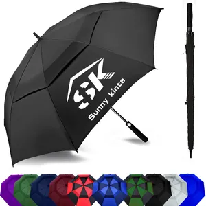 Golf Umbrella 54/62/68 Inch Large Windproof Umbrellas Automatic Open Oversize Rain Umbrella With Double Canopy