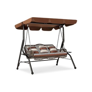 Fauteuil suspendu en rotin imperméable toutes saisons - Monoplace avec coussin amovible pour jardin et terrasse - Grande vente - Éponge de qualité supérieure - Product Image 6