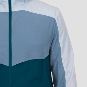 Veste coupe-vent personnalisée imperméable à l'eau avec fermeture éclair Veste de sport à manches longues imprimée en nylon et polyester pour hommes - Product Image 5