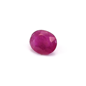 Rubis du Mozambique non traité 5,68 carats, Pierre de lune arc-en-ciel naturelle, Péridot rouge, Tanzanite, Turquoise, Opale, Opale rose, Inclusions, Coupe ovale - Product Image 2
