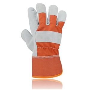 Guantes de trabajo de cuero de vaca con logotipo personalizado Guantes de aparejo canadienses de trabajo Guantes de cuero de Pakistán - Product Image 2