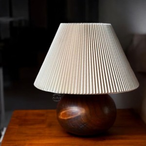 Modern Luxury <b>Wooden</b> <b>Base</b> Table <b>Lamp</b> with Fabric Shade Ideal for Home Tabletop Decoration and Everyday Use - Product Image 4