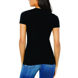 Camiseta de manga corta hecha de algodón para mujer, ropa informal de secado rápido, camiseta de mujer recién llegada en Stock, proveedor al por mayor OEM - Product Image 3