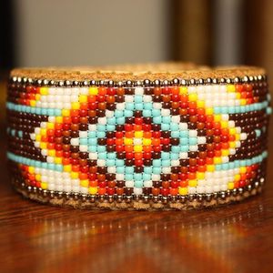 Beautifully Designed Indian Handseed Beads Embroidery Bracelet for Women & <b>Girls</b> Handmade by Trendy Manufacturer From India - Product Image 4