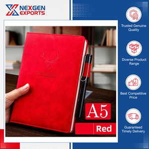 Nexgen Exports, Proveedor de Renombre, Cuadernos de Cuero PU de Primera Calidad, Estilo Vintage, Encuadernados con Costuras, Juegos de Regalo de Diarios - Product Image 6