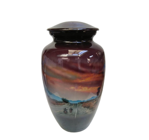 Motocicletta Ash urna umana che viaggia sull'autostrada - Product Image 4