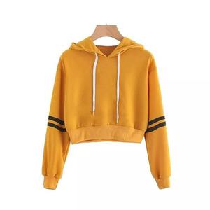 Sudadera con capucha corta personalizada de alta calidad para mujer, ropa forrada transpirable para otoño, venta al por mayor, Sudadera con capucha fabricada de baja tasa - Product Image 6
