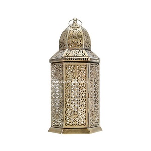 Customized Metal Hanging <b>Lantern</b> Gold Finished for Wedding Event Party Tabletop Decoration Brass <b>Candle</b> <b>Lantern</b> - Product Image 1