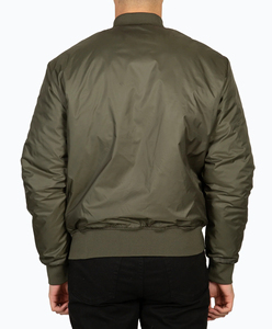 Chaqueta Bomber con Forro Sherpa y Capucha para Invierno, Logotipo Personalizado OEM, Chaqueta Deportiva Informal para Correr, Exterior de Spandex/Poliéster - Product Image 3