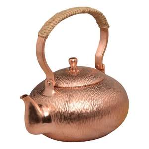 Hervidor de cobre puro hecho a mano vintage con detalles de primera calidad, ideal para la decoración elegante del hogar y artículos de colección - Product Image 2