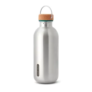 Borraccia Sportiva in Acciaio Black+Blum 600ml, Merchandising Sostenibile, Colore Nero - Product Image 1
