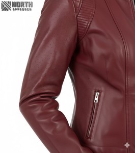 2025 taux de gros professionnel qualité supérieure vestes en peau de mouton pour les femmes dernière conception mode femme mode veste personnalisée - Product Image 6