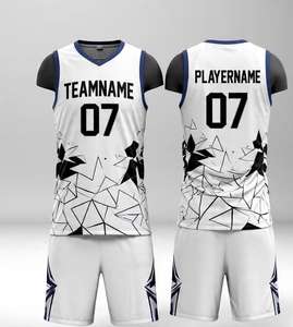 Maillots de basket-ball personnalisés, uniformes de basket-ball en gros, polyester vierge, sublimation, séchage rapide, ensembles de maillots de basket-ball pour hommes - Product Image 5