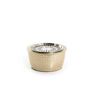 Silver Modern Stylish in Stock Outdoor Gas Fire Bowl Metal <b>Table</b> Top Fir Pit Durable Propane Fire Bowl Outdoor Bio Fire Place - Product Image 2