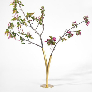 Artisanat, vase à fleurs en tuyau de fer moderne, écologique, finition dorée, pour la décoration de la maison, du mariage, du salon, de la table - Product Image 6