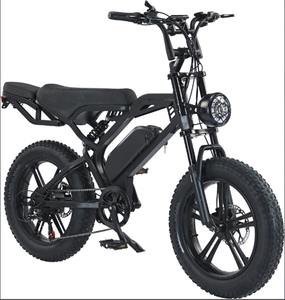 Vélo de montagne électrique de haute qualité en stock, 20 pouces, pour adultes, moteur arrière de 500 W, frein à disque, vélo électrique de ville avec cadre en acier - Product Image 1