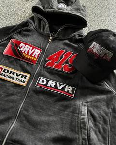 เสื้อฮู้ดดี้พิมพ์ลายปักโลโก้ตามสั่ง สไตล์วินเทจสำหรับฤดูหนาว ผ้าฟลีซคอตตอน 100% ซักแบบแอซิดวอช แห้งเร็ว ระบายอากาศได้ดี สำหรับผู้ชาย - Product Image 2