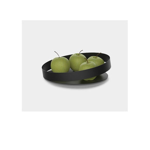 Frutero de Metal de Diseño Único, Ecológico, de Lujo, con Acabado Negro, Personalizable, Accesorios de Cocina para Bodas, Vajilla Decorativa - Product Image 1