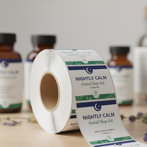 Feuille d'étiquettes rectangulaires personnalisées Impression personnalisée Logo Autocollants en papier adhésif Matériaux recyclés pour la promotion de l'image de marque - Product Image 3