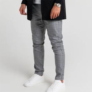 Pantalon anti-rides pour homme Pantalon à carreaux gris polyvalent teint uni-Coupe confortable et design intemporel pour toute occasion - Product Image 6